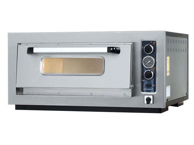 PO-401T Single Deck & PO-402T Double Deck Pizza Ovens With Thermometer Gauge