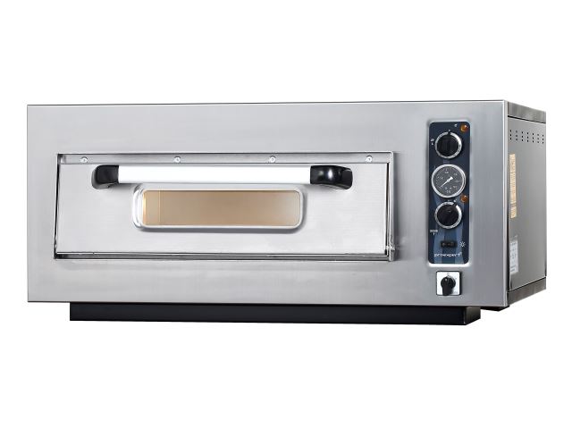 PO-501T Single Deck & PO-502T Double Deck Pizza Ovens With Thermometer Gauge