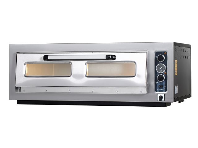 PO-601T Single Deck & PO-602T Double Deck Pizza Ovens With Thermometer Gauge