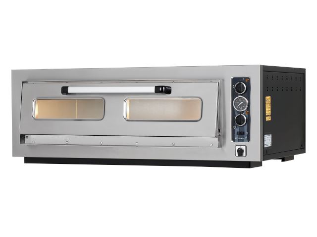 PO-901T Single Deck & PO-902T Double Deck Pizza Ovens With Thermometer Gauge